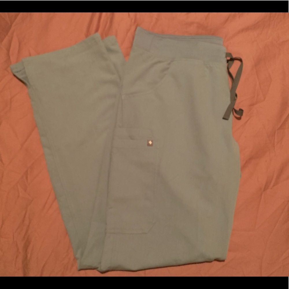 Figs Large Tall Dusty Blue Kade pants